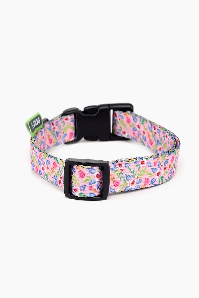 Нашийник ТМ HIDOG Flowers pink, розмір XL (ширина 25мм (43-66см)) (2100102294012A)(SN) shop (2100102294012) - фото 2