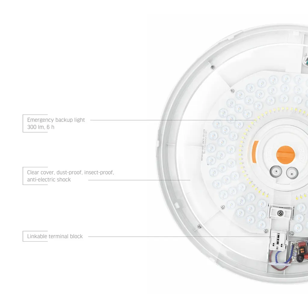 LED Світильник аварійний накладний з датчиком руху VIDEX 30W 2700-6500K 220V - фото 4