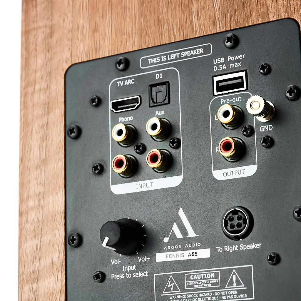 Підлогова активна мультимедійна акустика Argon Audio FENRIS Active 55 Walnut - фото 4