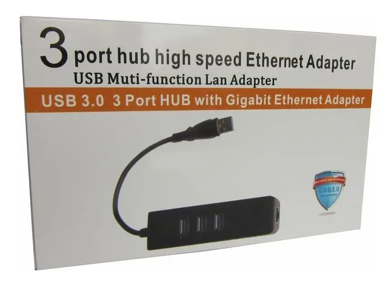 USB-Хаб Dynamode USB 3.0 - RJ45 Gigabit Lan с 3-х портовим хабом USB 3.0 (USB3.0-Type-A-RJ45-HUB3) - фото 3