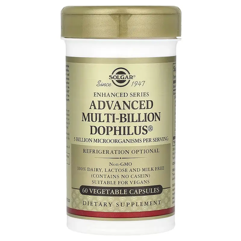Суміш Пробіотиків Advanced Multi-Billion Dophilus® 5 млрд. - 60 вег. капсул