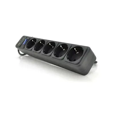 Мережевий фільтр живлення Merlion 5 розеток, 1,8 м + 2*USB (B518U) - фото 2