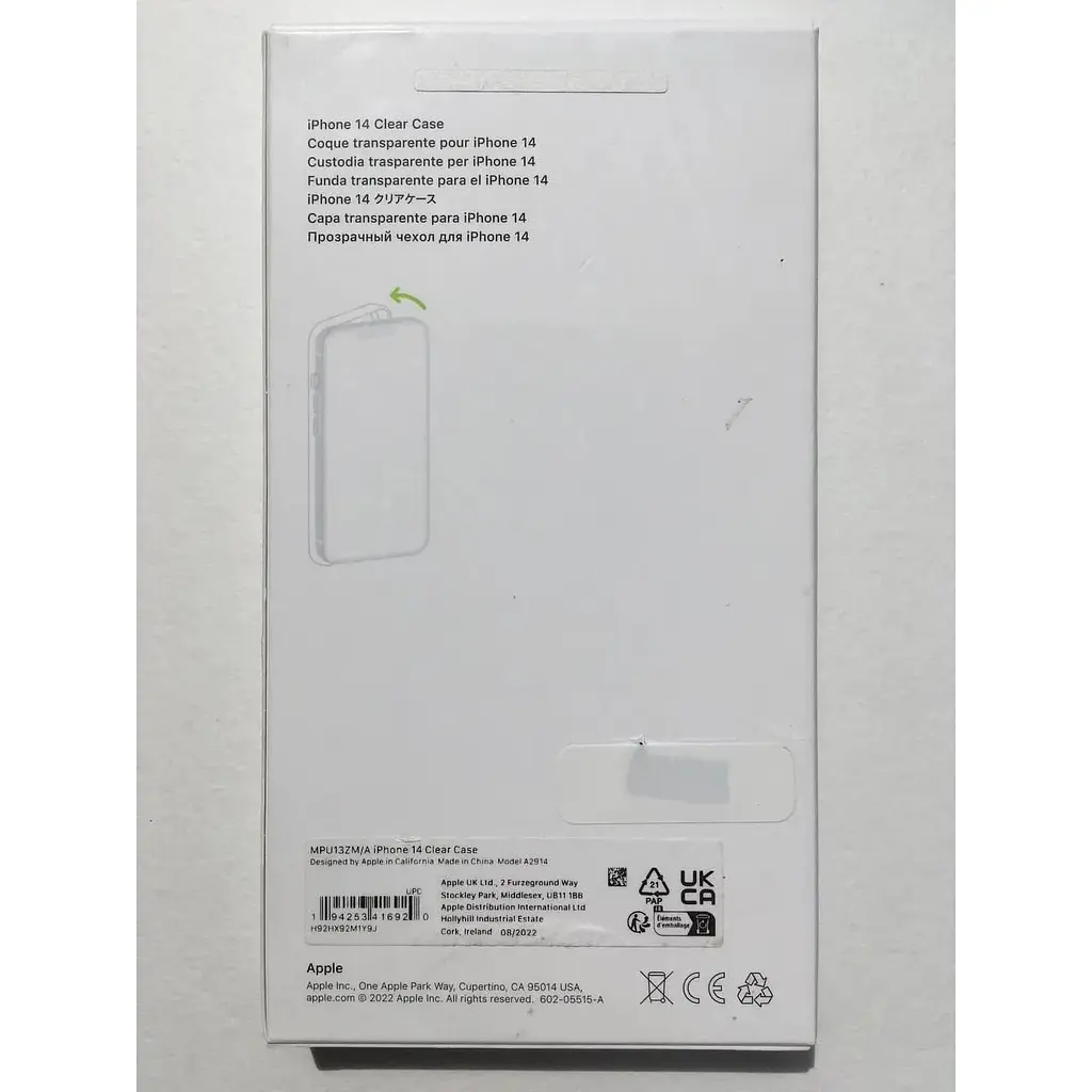 Оригінальний протиударний чохол Apple Clear Case MagSafe для iPhone 14 (6.1") Прозорий (MPU13RM/A) - фото 5