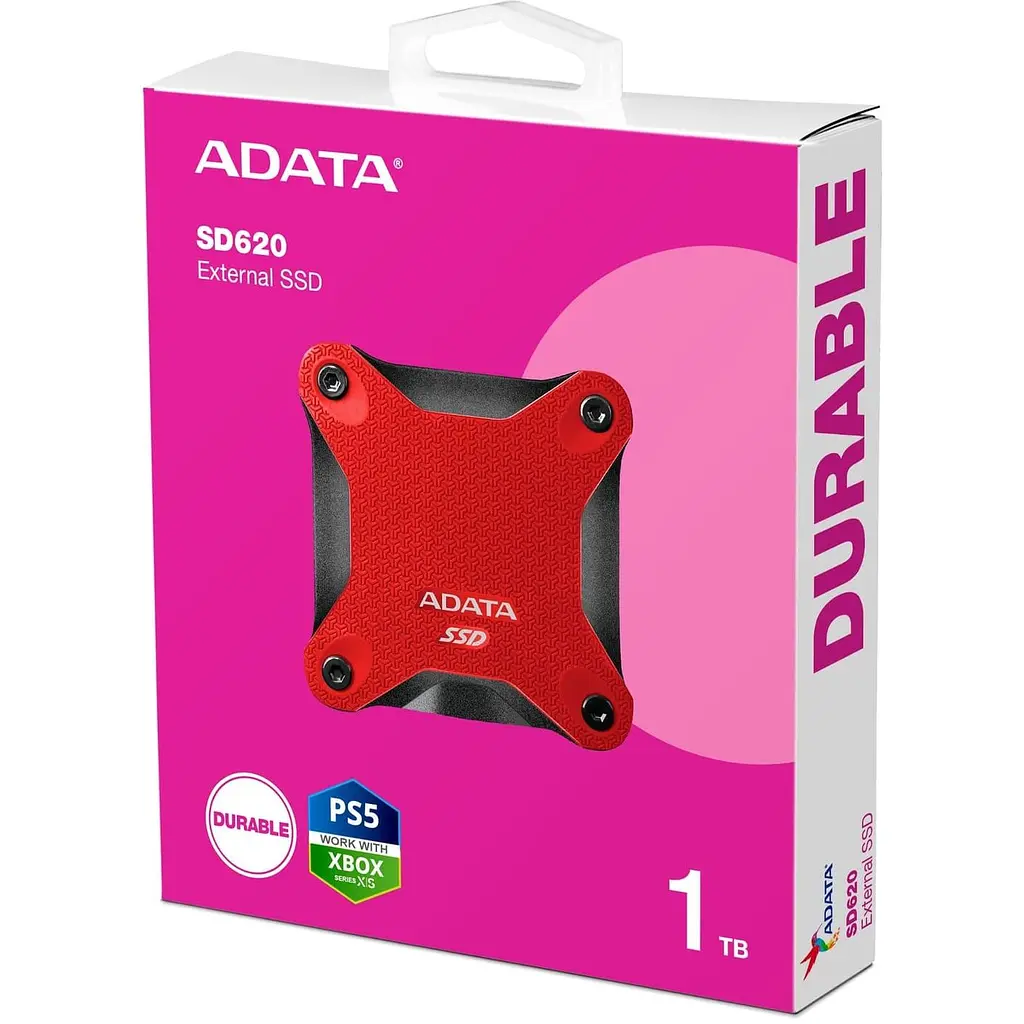 Накопичувач SSD Adata SSD SD620 1TB USB 3.2 520/460Mb/s Red (SD620-1TCRD) - фото 5