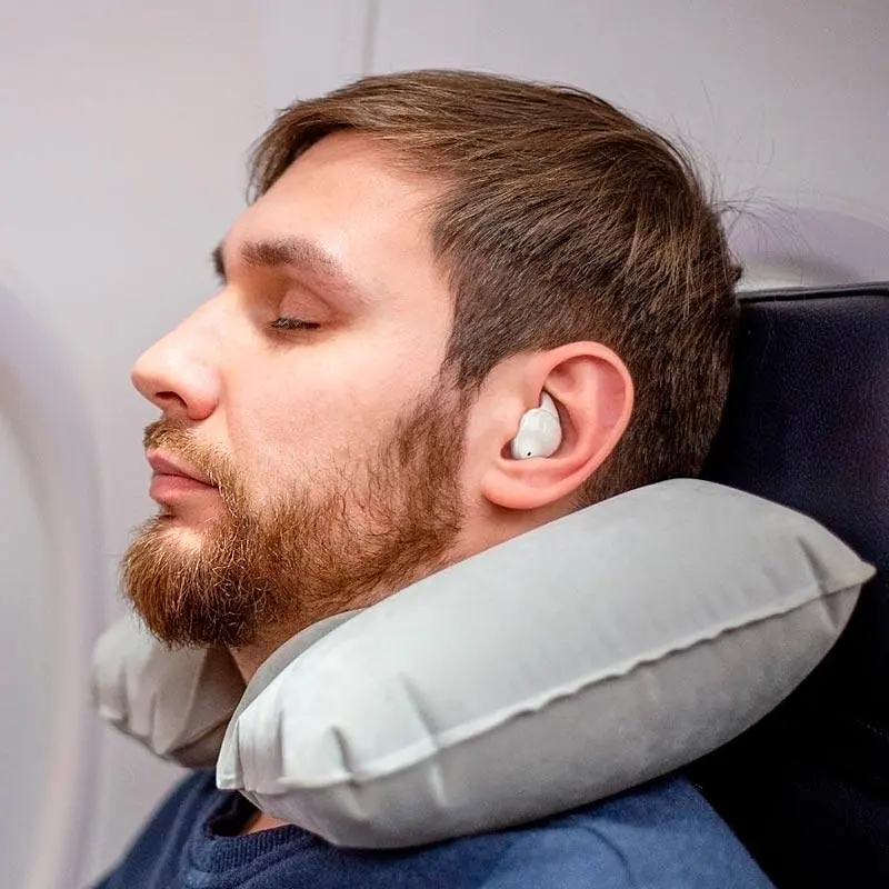 Навушники бездротові Hoco EW65 Shadow true wireless sleep BT headset Milky white білі - фото 3