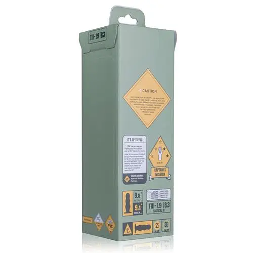 Анальна пробка Buttr Tactical III Dildo 24.9 см (чорний) - фото 6