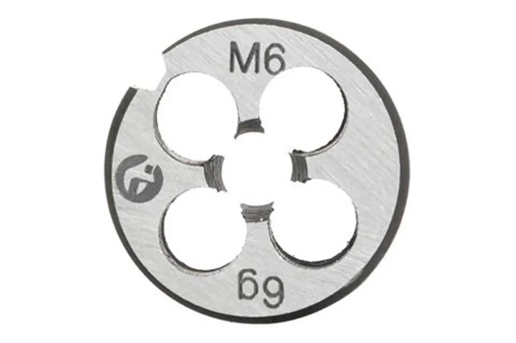 Плашка ручна кругла метрична Intertool M6 х 1.0 - фото 2