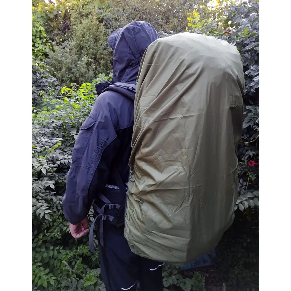 Чехол для рюкзака 80 л PackProof со стропой олива - фото 6