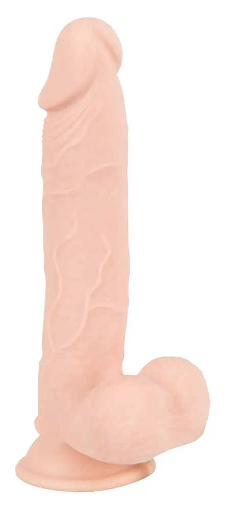 Фалоімітатор з мошонкою Nature Skin Medium Bendable тілесний - фото 2