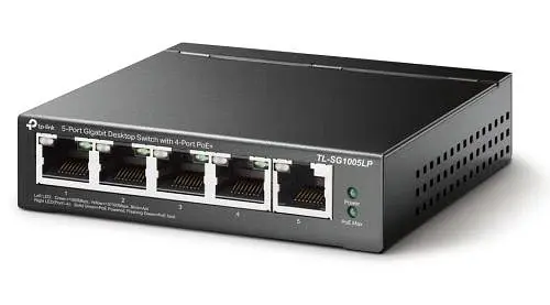 Комутатор TL-SG1005LP, 5x100/1000 Mb/s, автоматичне визначення MDI/MDIX, металевий корпус TP-Link teh0028256 - фото 2