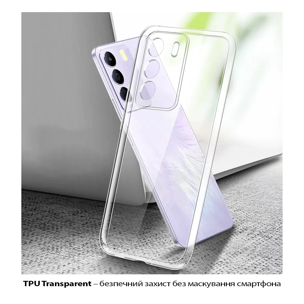 Чохол до мобільного телефона BeCover Silicone Realme C71 Transparent (713780) - фото 2