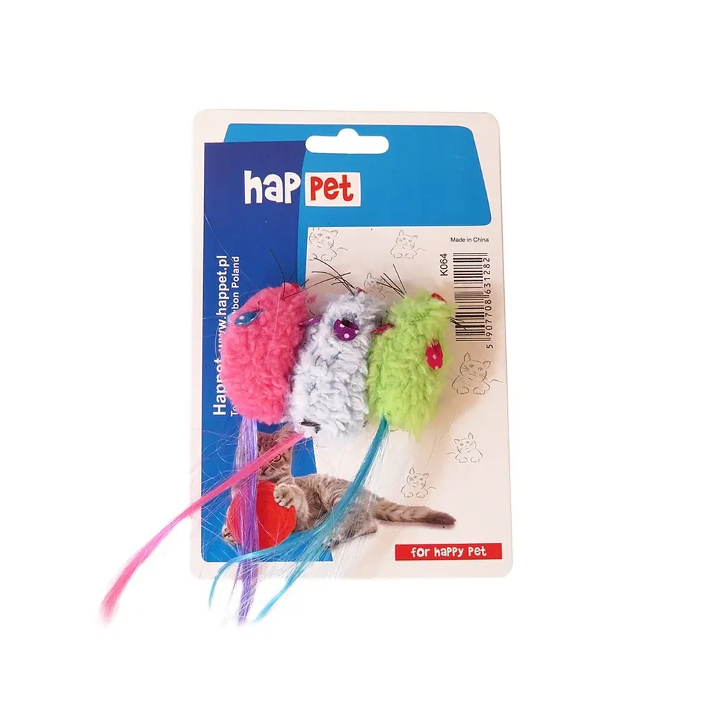 Happet Набір 3 плюшеві мишки , 5 см (K064)