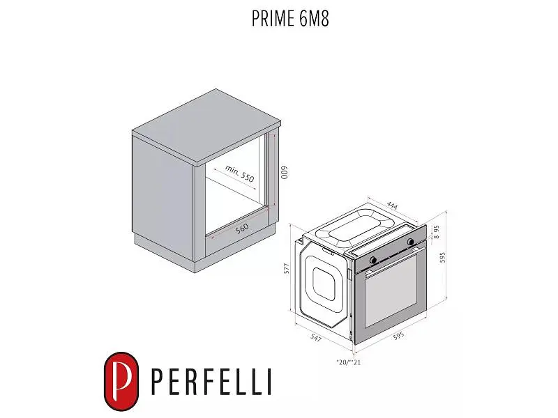 Духовка електрична Perfelli PRIME 6M8 NERO - фото 5