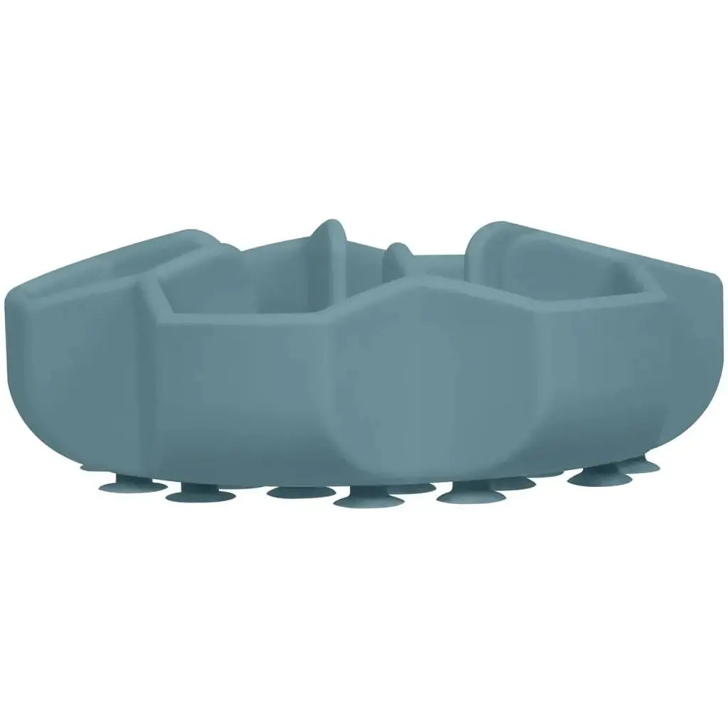 Миска собак та котів Waudog Silicone для повільного харчування 750 мл сіра - фото 3