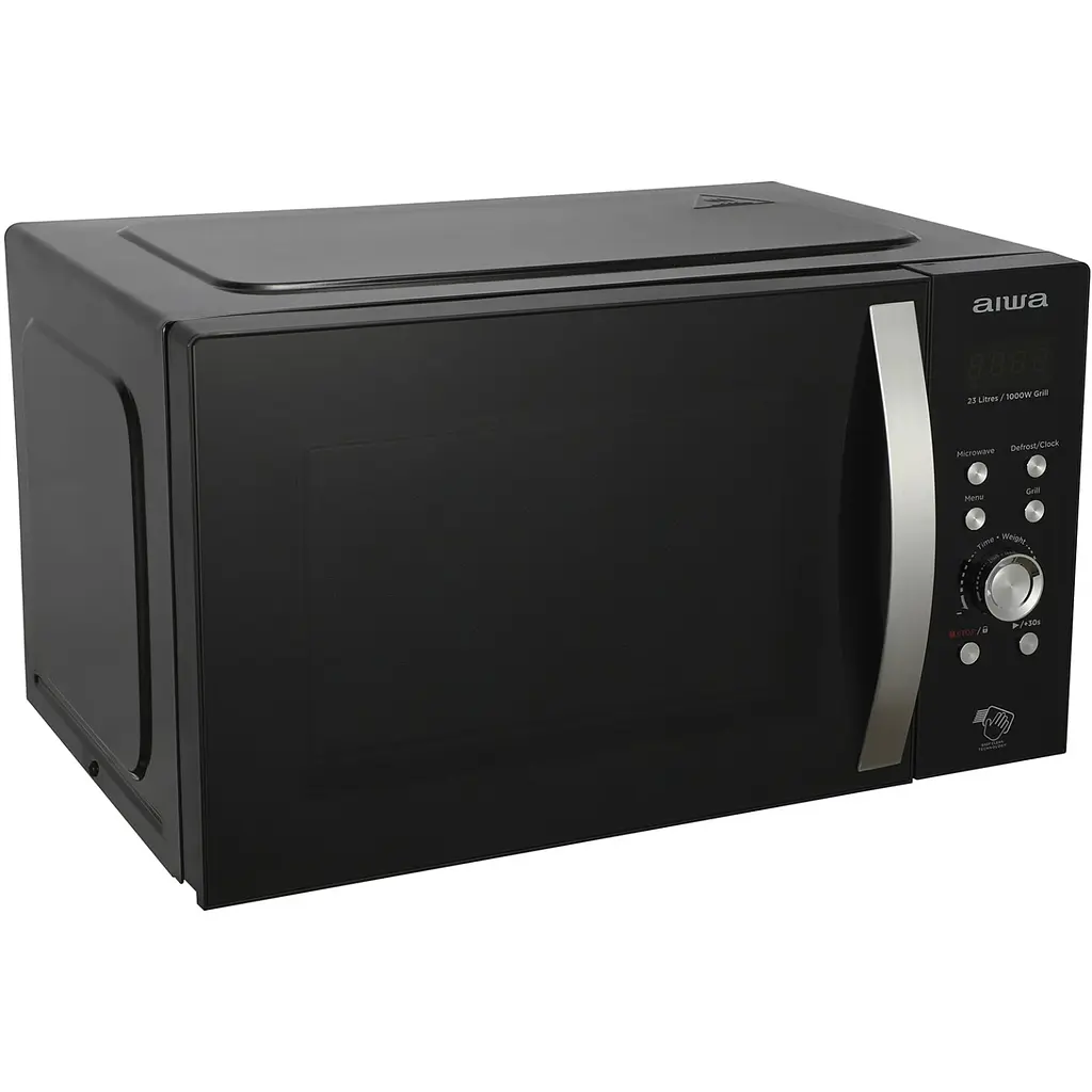 Мікрохвильова піч AIWA NAMICOOK CRYSTAL23 MW-230DG/BK 23л/ 800Вт/ гриль/ Child LOCK//чорна - фото 2