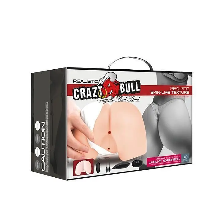 Реалістичний мастурбатор Crazy Bull Vagina and Anal (тілесний) - фото 11