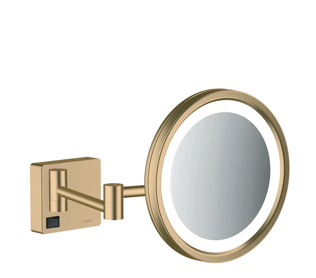 Косметичне дзеркало Hansgrohe AddStoris з підсвічуванням LED brushed bronze 41790140