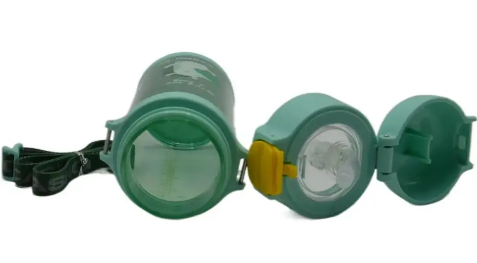Бутылка для воды Casno 690 мл KXN-1219 Зеленая (Зебра) с трубочкой TRITAN (KXN-1219_Green) - фото 4