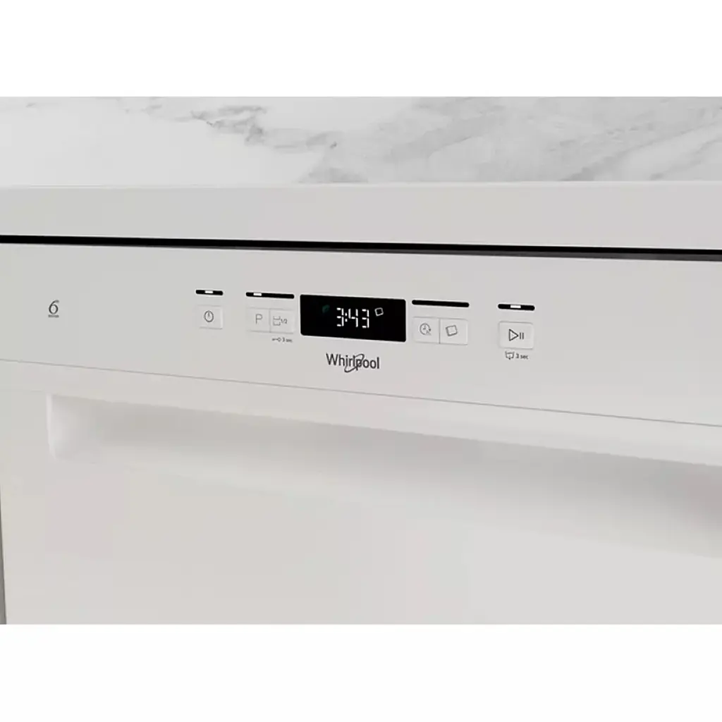 Посудомийна машина Whirlpool, 14 комплектів A++, 60 см, дисплей, білий - фото 3
