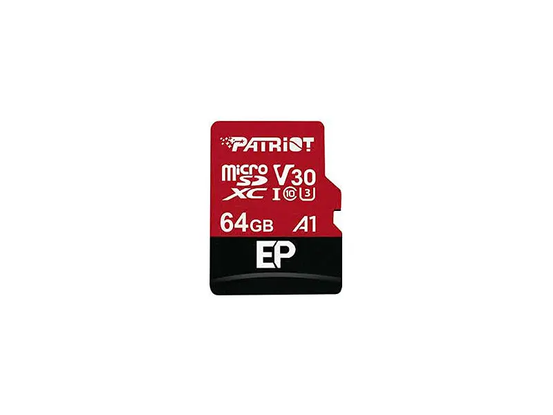 Карта пам'яті Patriot EP microSDXC UHS-I U3 V30 A1 + SD adapter 64 GB (PEF64GEP31MCX)