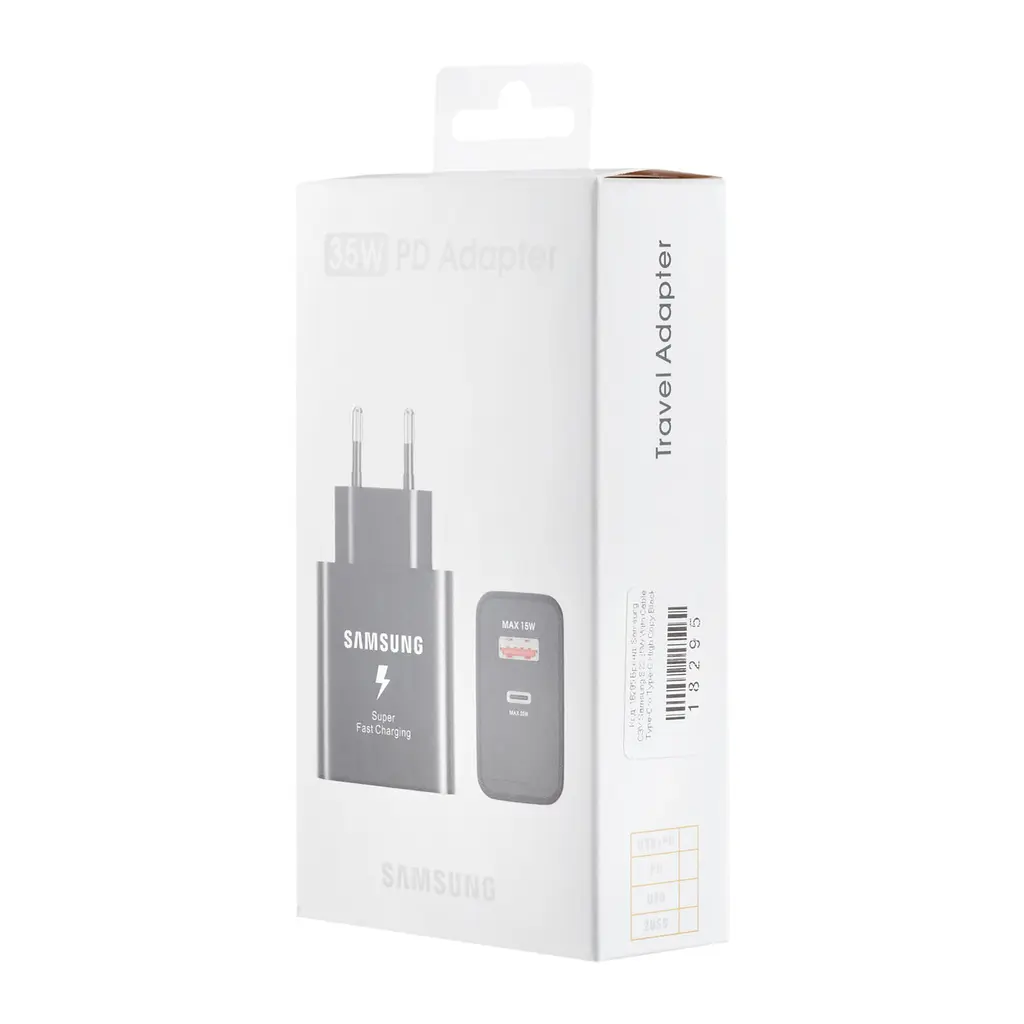 Мережевий зарядний пристрій Samsung S22 35W With Cable Type-C to Type-C High c0py Чорний - фото 2