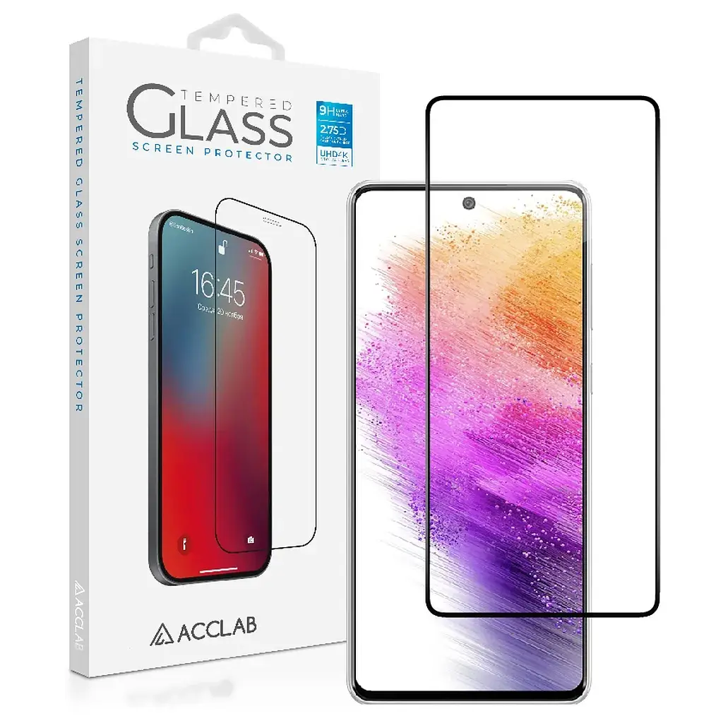 Скло захисне ACCLAB Full Glue Samsung A73 5G Black (1283126522505) - фото 2