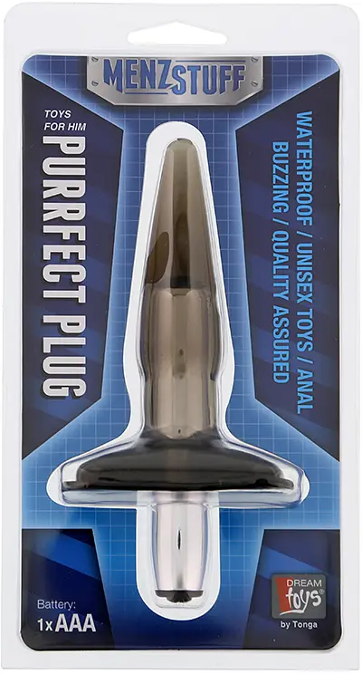 Анальна пробка з вібрацією MENZSTUFF PURRFECT PLUG SMOKE Dreamtoys DT20038 86980 - фото 3