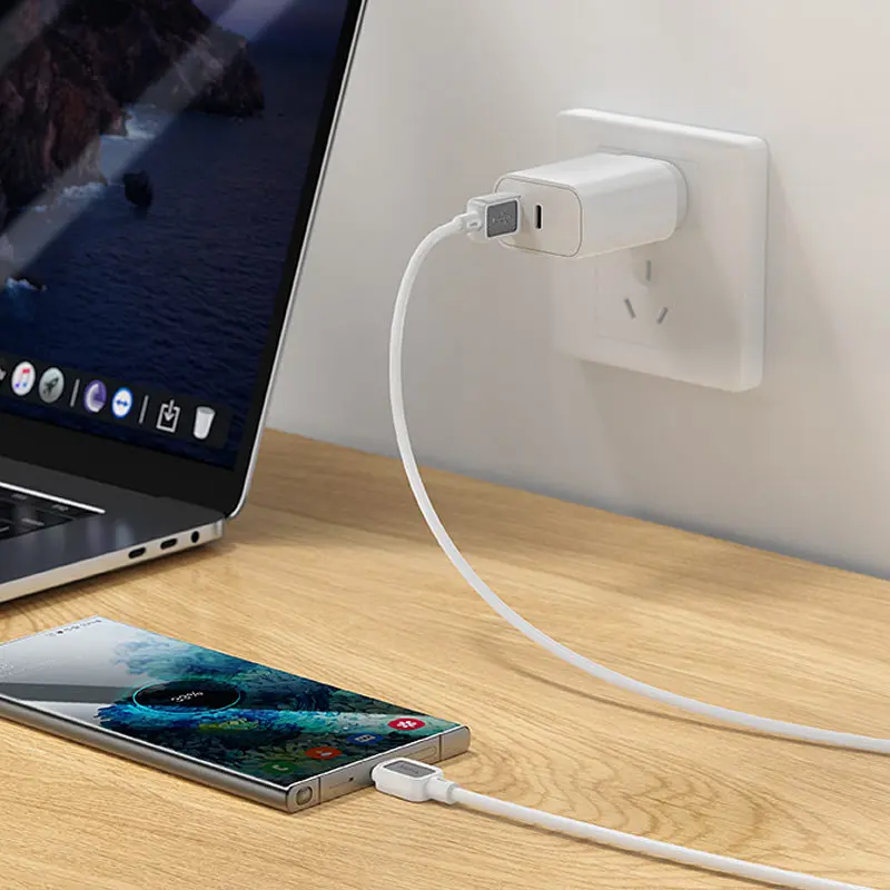 Дата кабель Hoco X108 Benefit USB to Type-C 3A (1m) White - фото 3