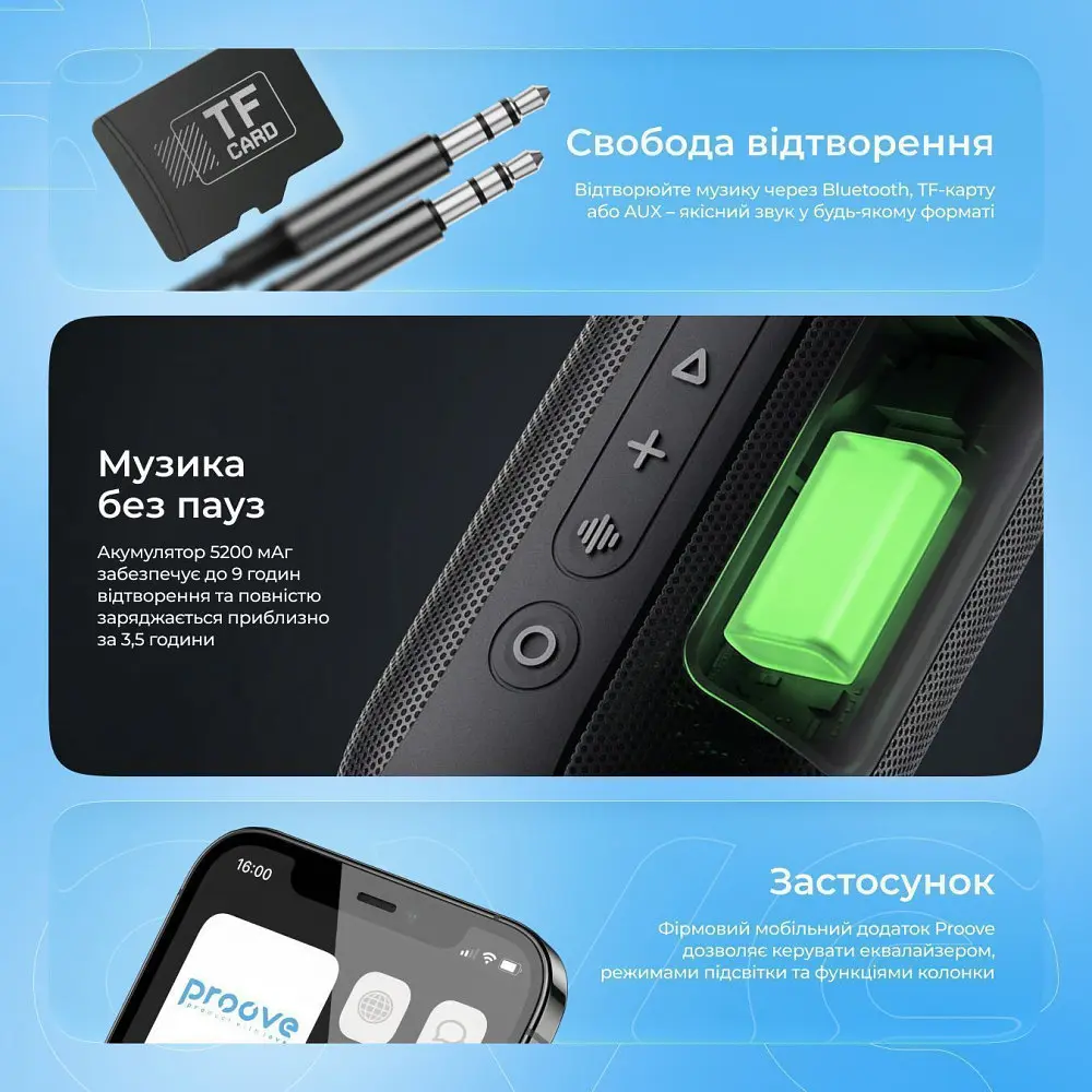 Портативна Акустика Proove SoundTrap III 30W (APP) - фото 7