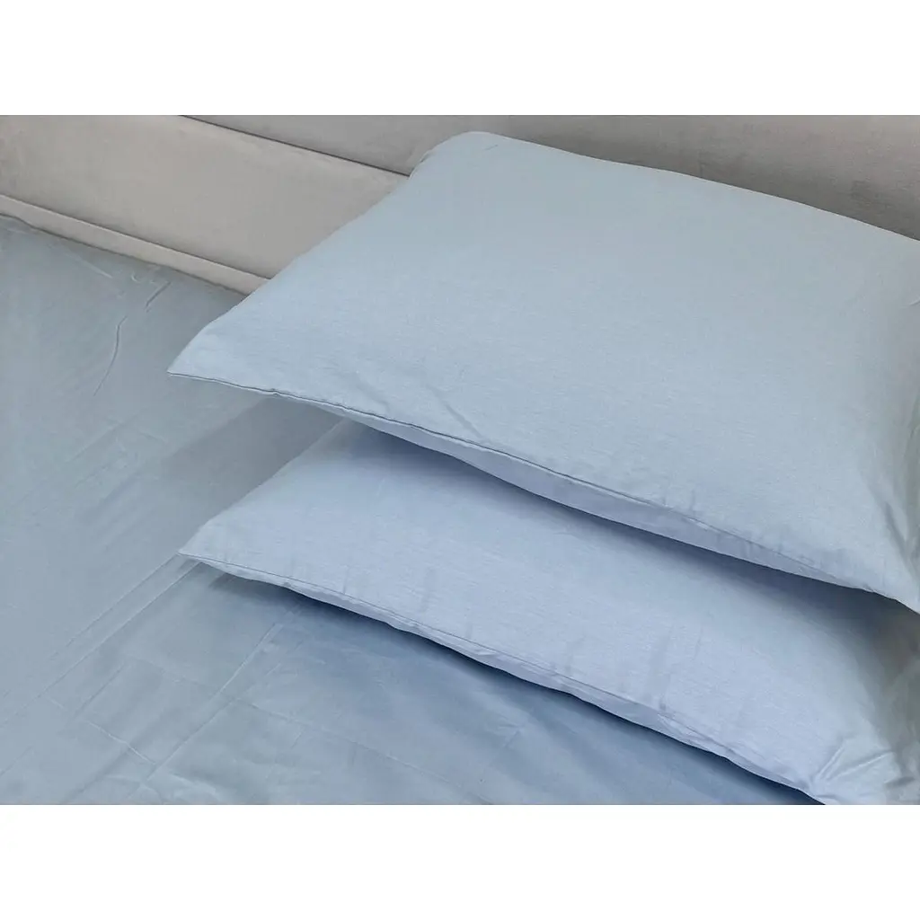 Наволочка Ecotton Pearl Blue сатин 70х70 см 2 шт. блакитна (24745) - фото 2
