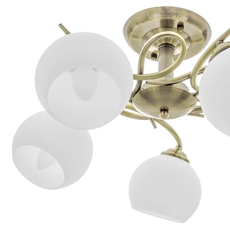 Люстра потолочная Brille в спальню E27 60W BZ (LK-568C/5) - фото 3