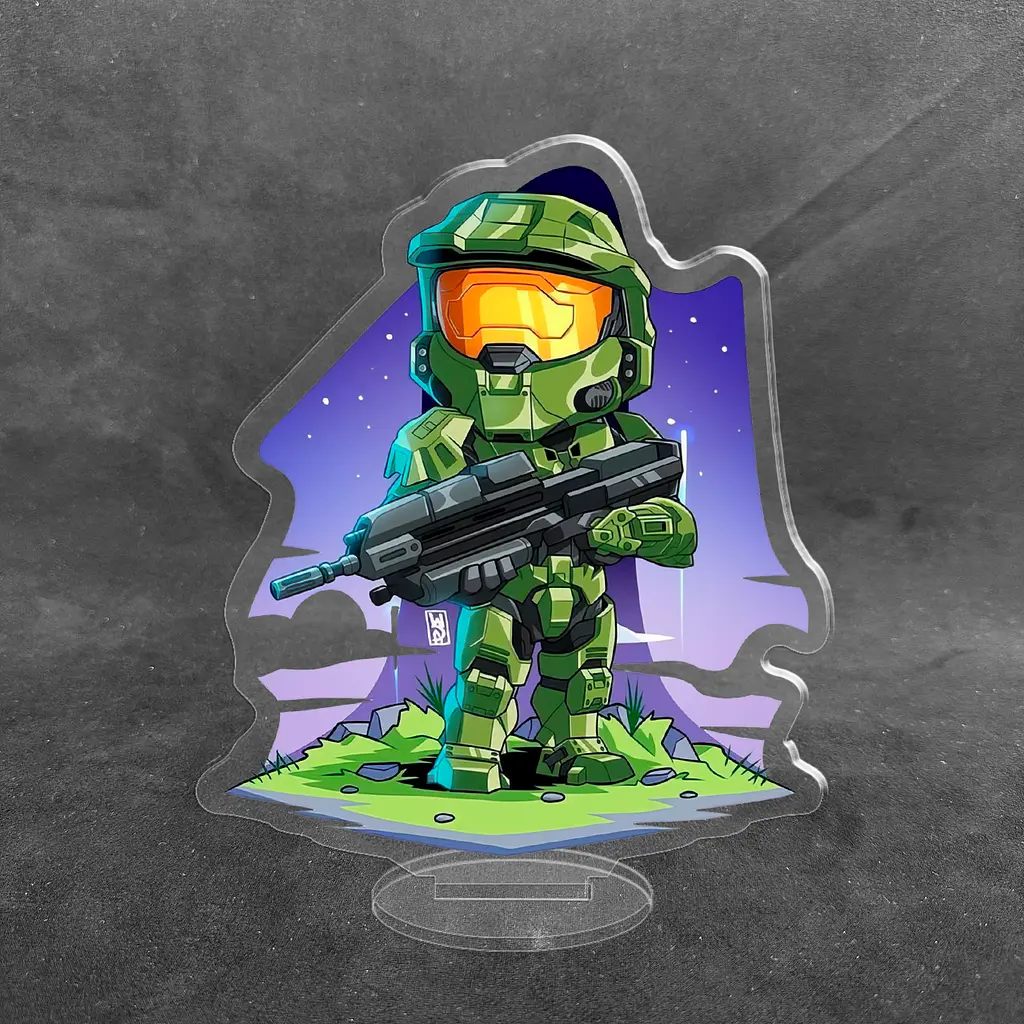 Акрилова колекційна фігурка Chibi Halo Мастер Чиф 1 10 cм - фото 2
