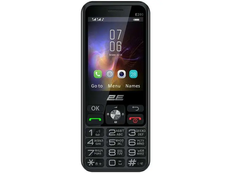 Мобільний телефон 2E E280 2025 Black (694743656220) - фото 2