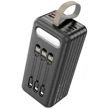 Зовнішній акумулятор Hoco DB21 large display power bank 80000mAh 6 портів 4USB Type-C Lightning 6931474767462 - фото 5