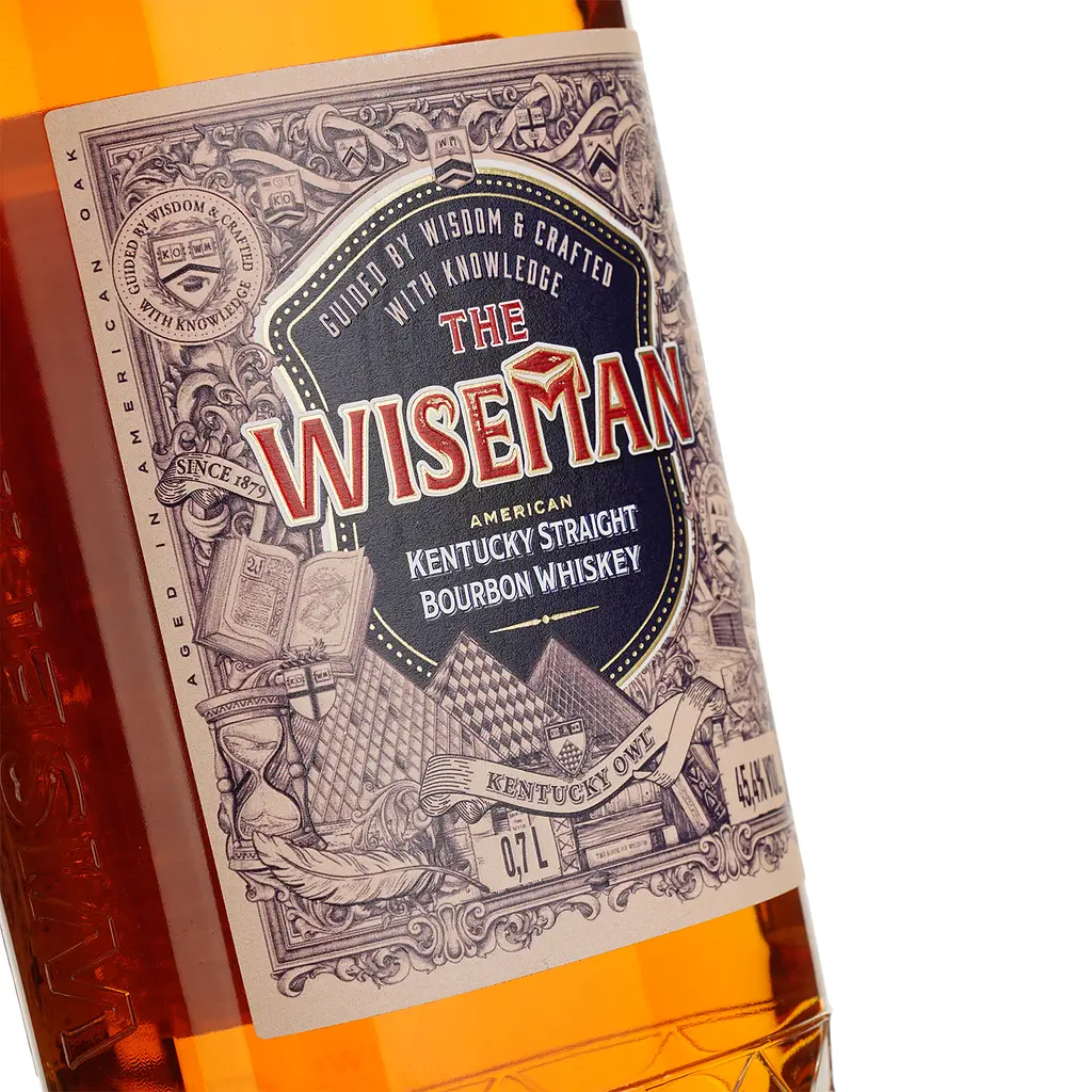 Виски The Wiseman Kentucky Owl Bourbon Kentucky Straight 45.4% 0.7 л - фото 3