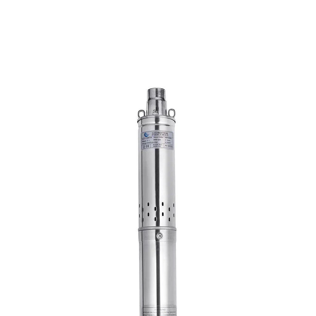 Насос глибинний Gidrotech 3S QGD1,2-100-0,75 кВт з вбудованим конденсатором CV029552 - фото 3