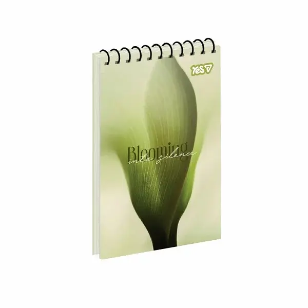 Блокнот пруж. верх. А6 80арк. кліт. карт. Blooming №152285/Yes/ - фото 2