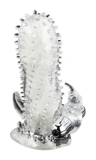 Насадка з вібрацією Penis sleeve Bullet vibrator 1 Crystal Baile BI-026205 87417