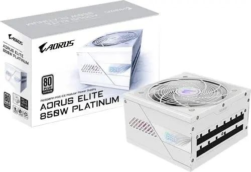Блок живлення 850 Вт, AORUS ELITE P850 W, White, модульний Gigabyte teh0028866 - фото 6
