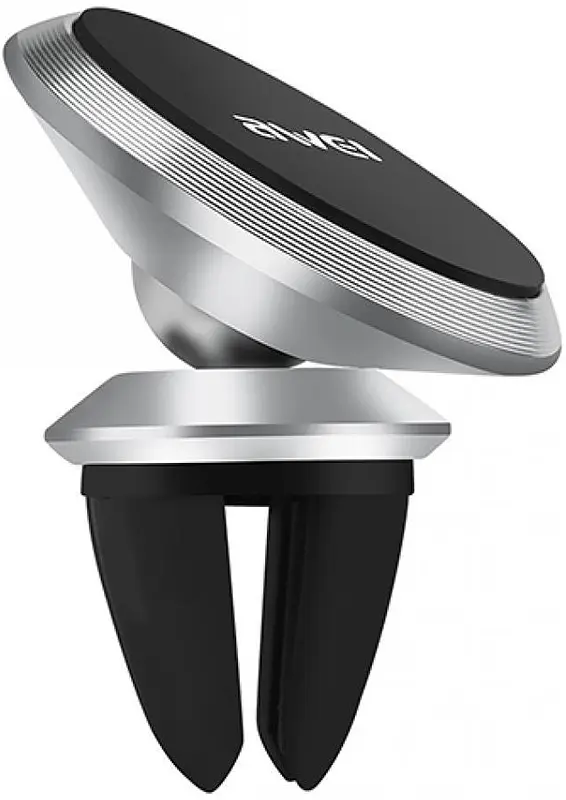 Автодержатель AWEI X5 Air Vent Magnet 360 Degree Rotate Car Mount Holder Silver - фото 3