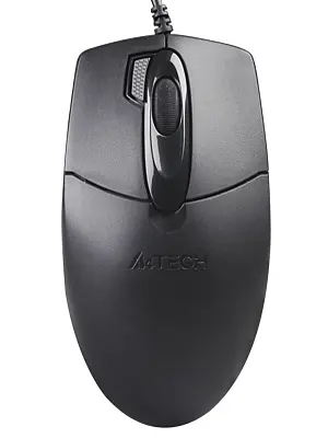 Миша A4tech OP-730D USB (чорна) 1000dpi, 2x Click кнопка - фото 3