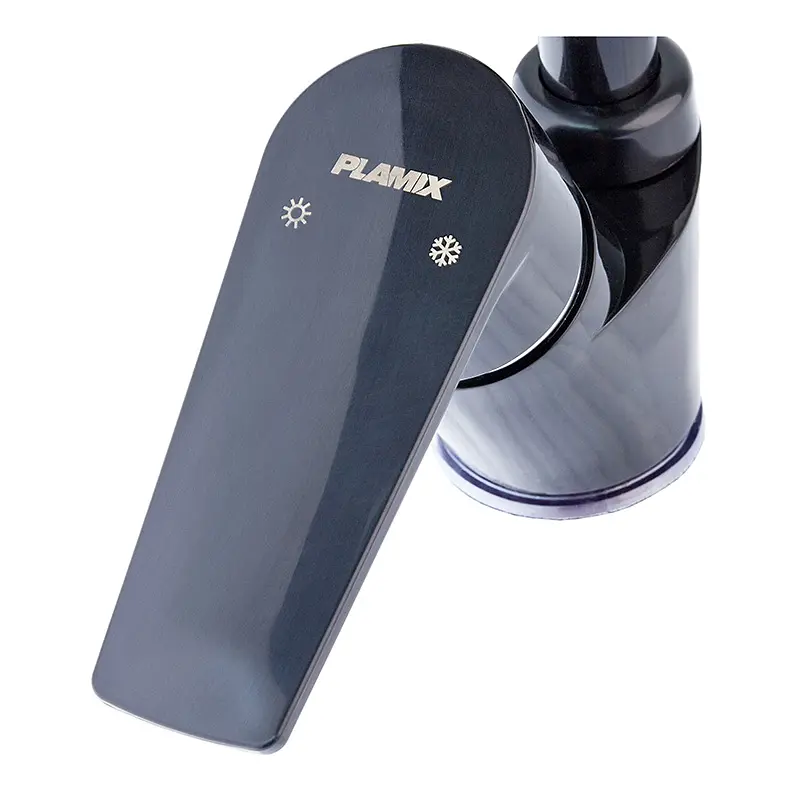 Змішувач для кухні Plamix Oscar-011 black PM0616, Чорний - фото 2
