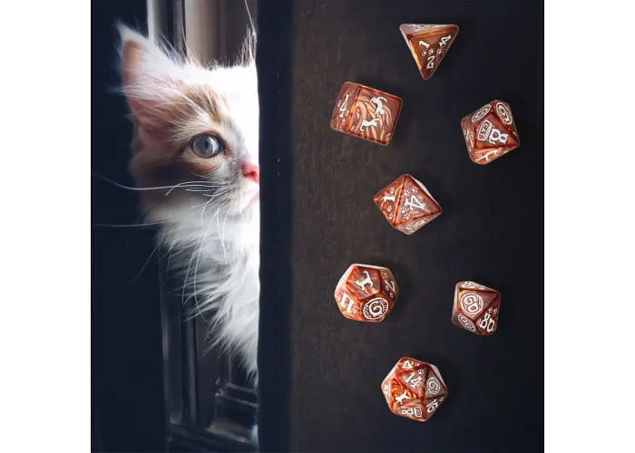 Набор кубиков Cats Dice Set: Muffin , 7 шт. (SCAT02) - фото 4