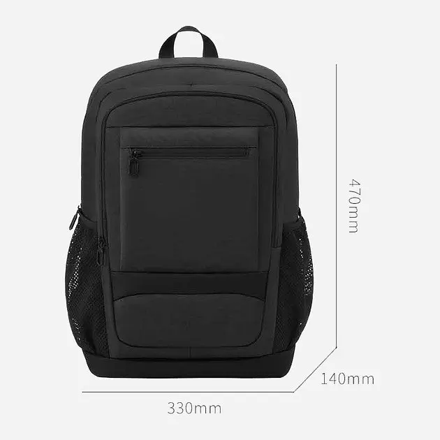 Рюкзак RunMi 90 Points Large Capacity Business Travel Backpack 23L (6941413217897) чорний - фото 6