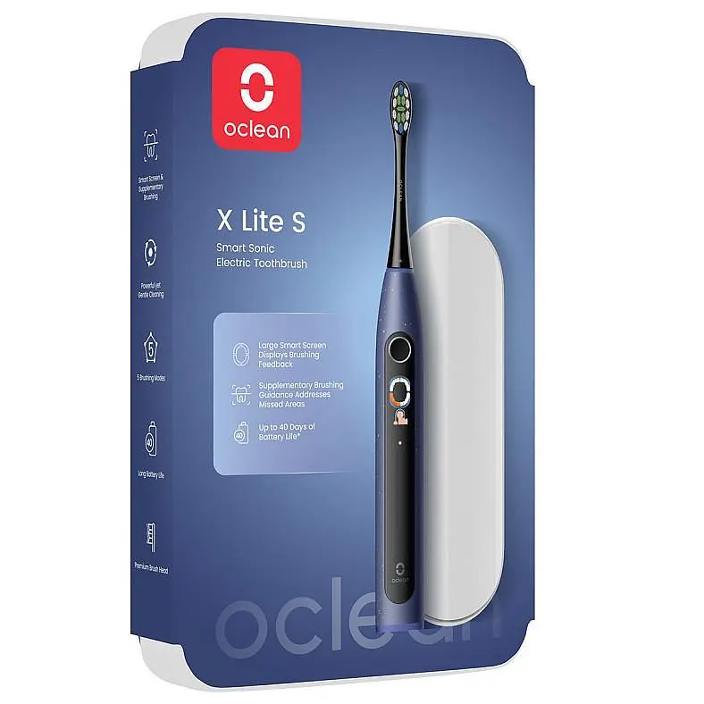 Електрична зубна щітка Oclean X Lite Set Blue - фото 3