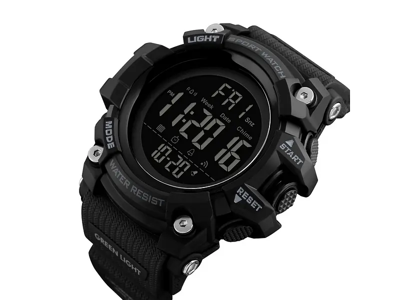 Чоловічий наручний годинник 1384 Black Skmei acs0030784 - фото 4