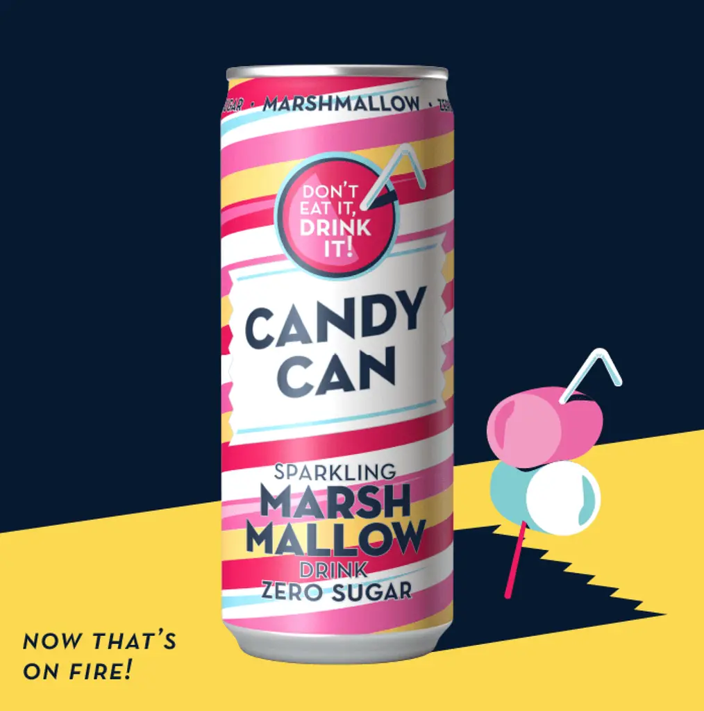 Напій Candy Can Sparkling Marshmallow Zero Sugar 330 мл - фото 5