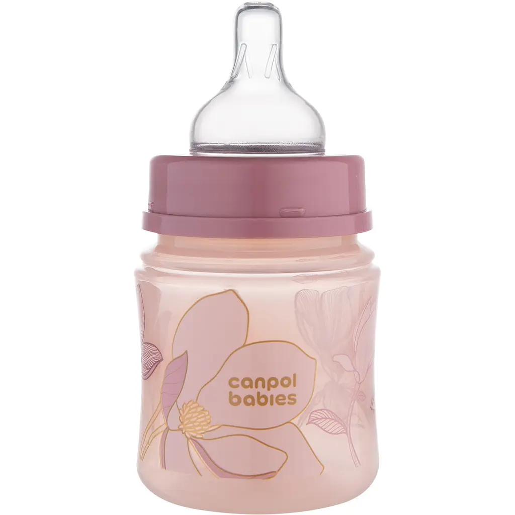 Пляшка антиколікова з широким отвором Canpol babies Easystart Gold 120 мл рожева - фото 2