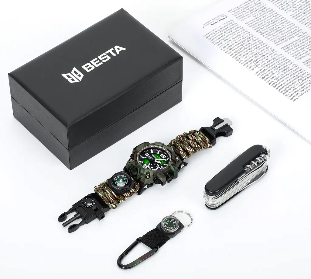 Подарунковий набір Besta Box Military Set з компасом Темно-зелений (3360) - фото 2