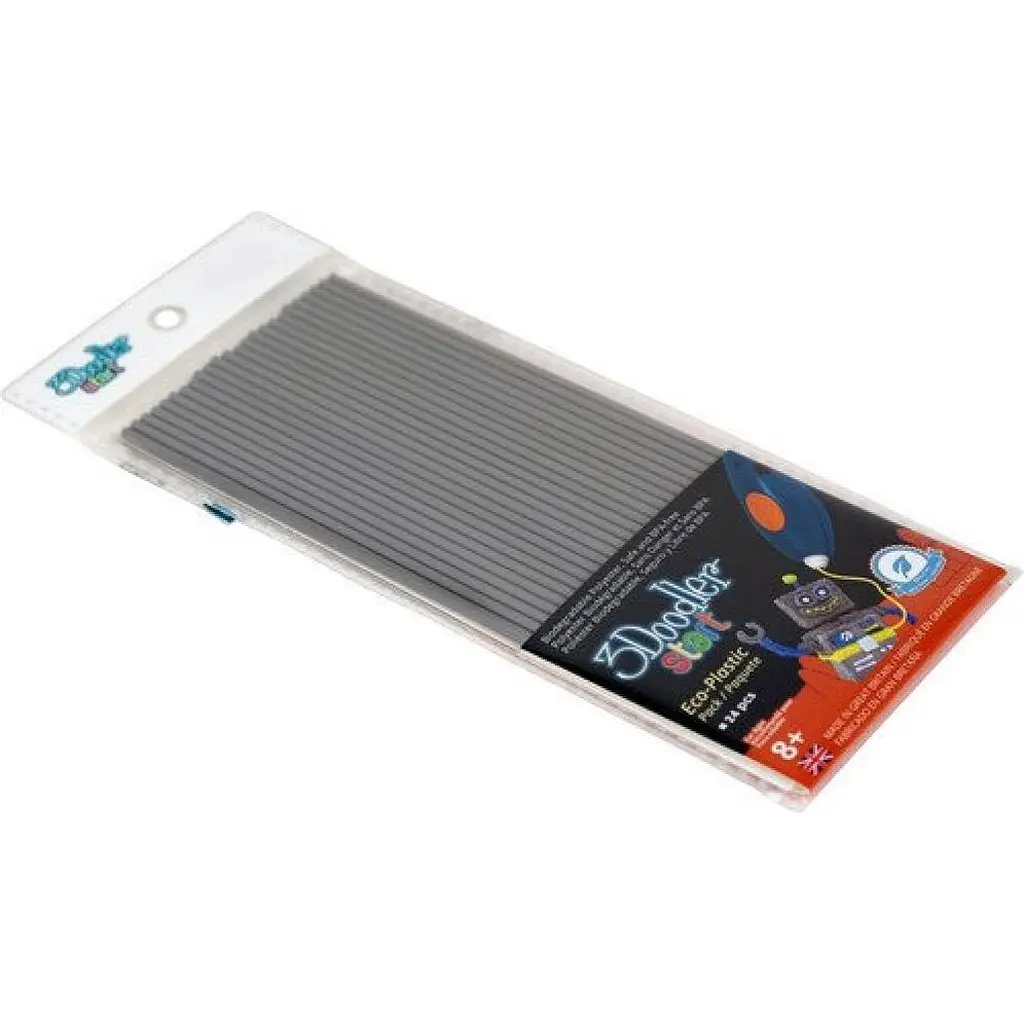 Набір стрижнів для 3D ручки 3Doodler Start 24 шт Сірий (3DS-ECO08-GREY-24) [113406] - фото 2